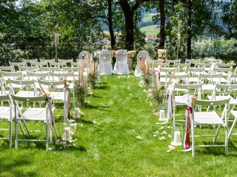 Stücklerhof Waldhochzeit Ausstattung
